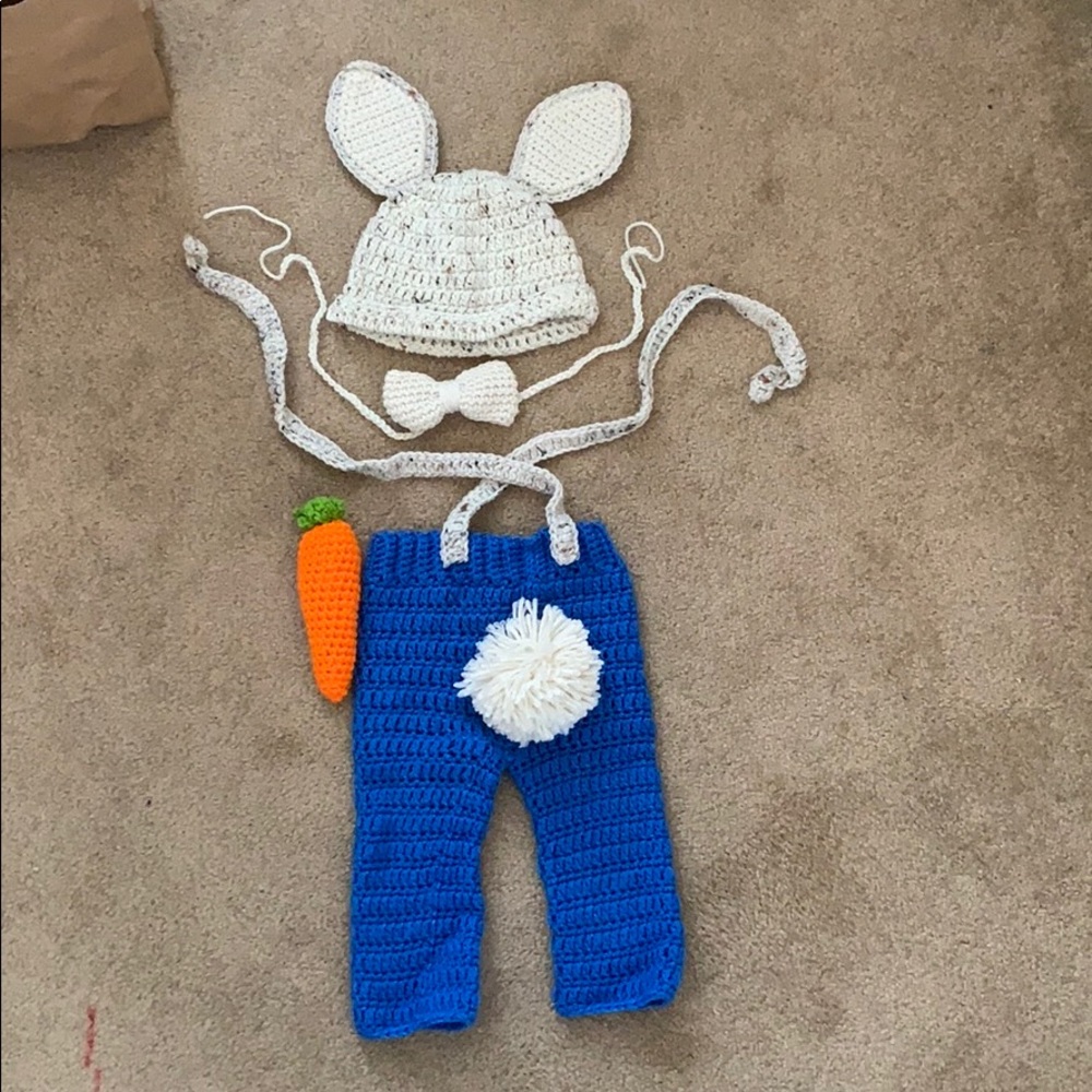 Handmade Knitted Bunny costume (Easter)